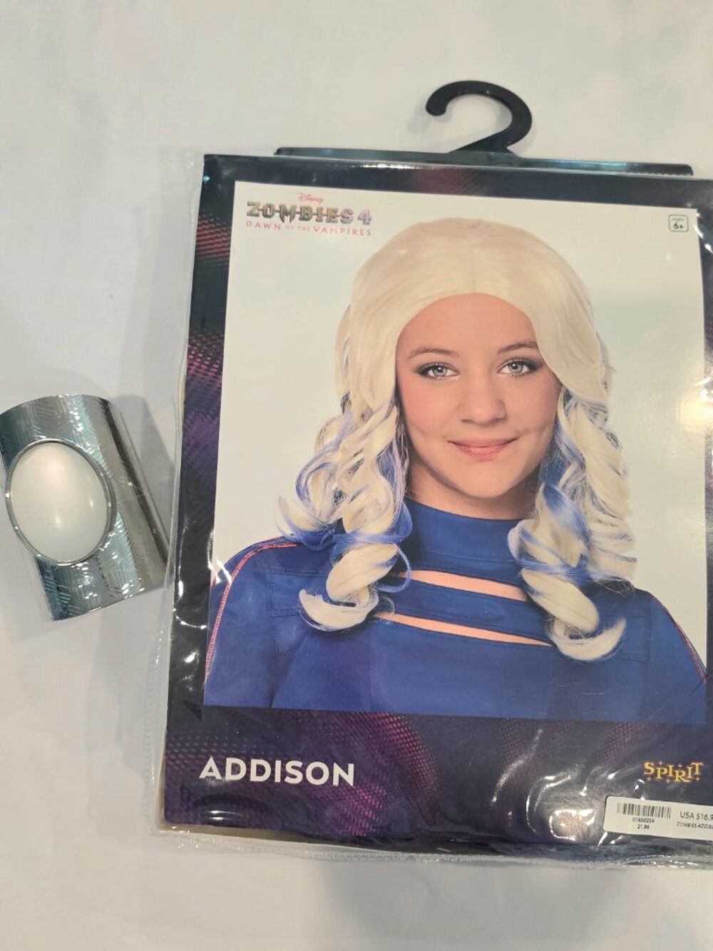 Disney Zombies 4 Kids Addison Wig and Luma Lens